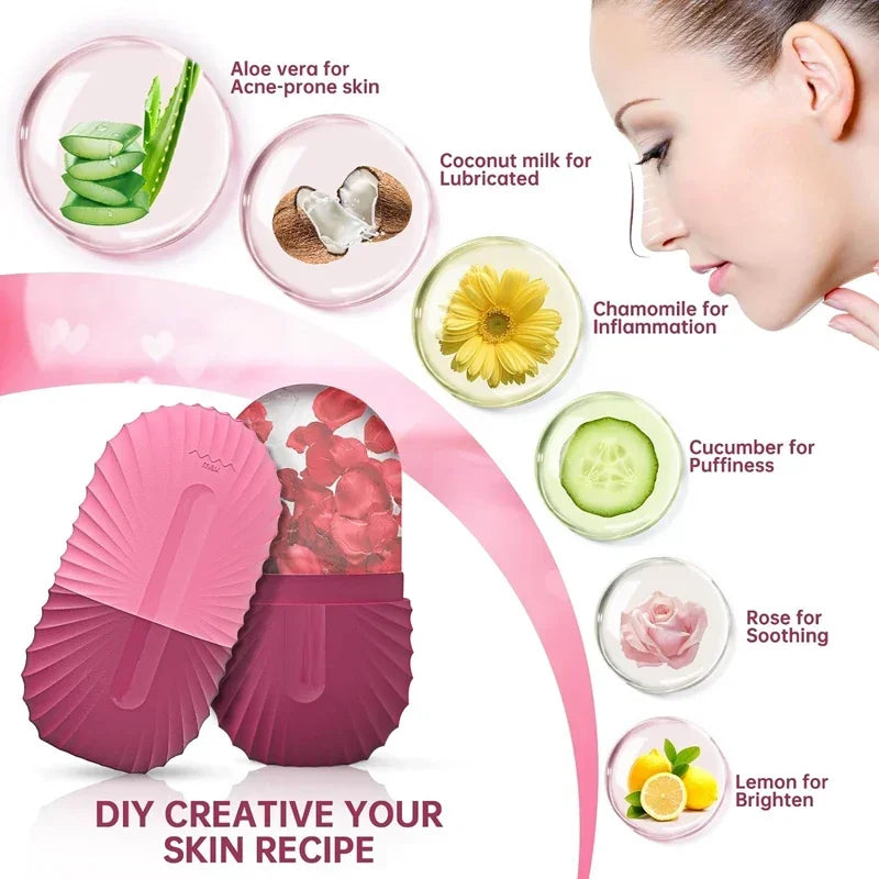 Ice Cube Face Roller Electric Massage Device
