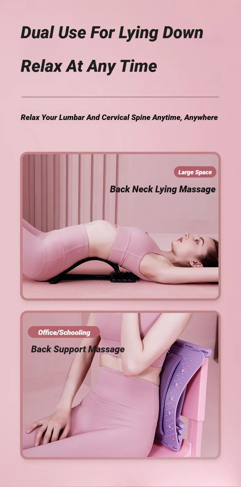 Relaxing Adjustable Back Stretcher