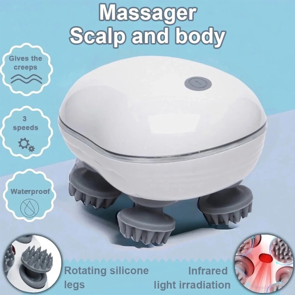 Electric Adjustable Speed Scalp Massager