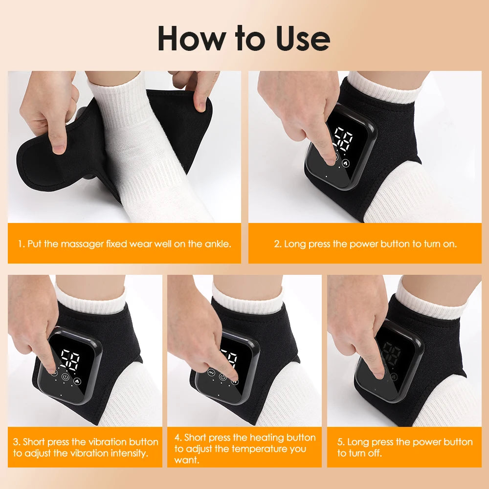 Relaxing Ankle Heating Massage Device