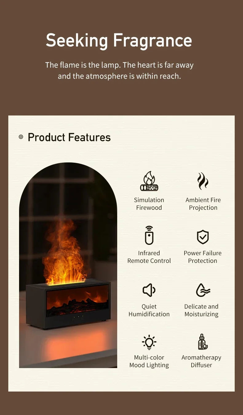 Creative Fireplace Design Essential Oil Diffuser