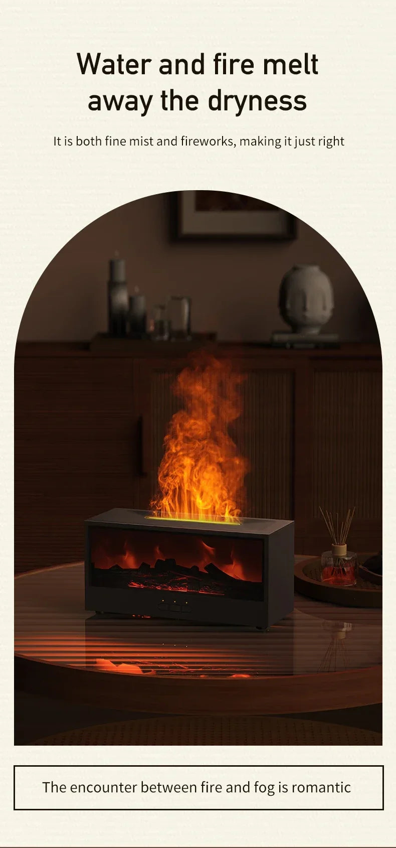 Creative Fireplace Design Essential Oil Diffuser