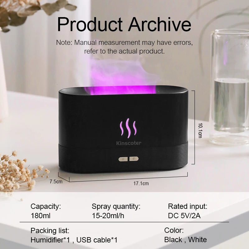 Creative Design Essential Oil Flame Diffuser