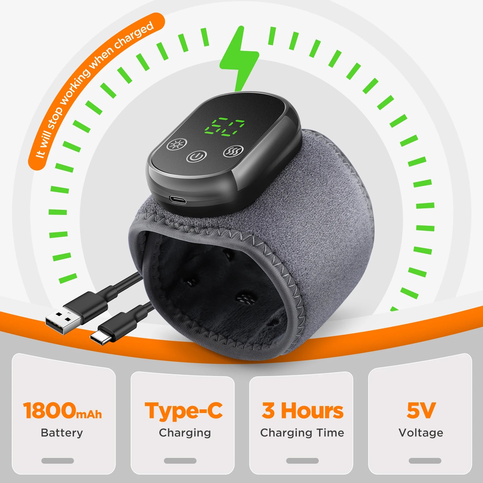 Electric Wrist Heating Massage Device